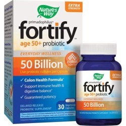 Primadophilus Fortify 50 Plus Probiotic 30 Veg Caps by Nature's Way