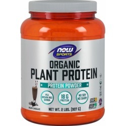 Organic Plant Protein Creamy Chocolate 2 lbs by Now Foods