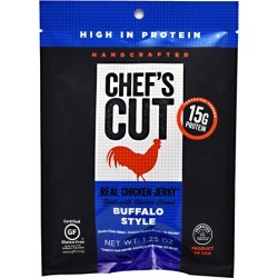 Real Chicken Jerky Buffalo Style 1.25 Oz by Chefs Cut Real Jerky