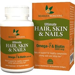 Ultimate Hair, Skin & Nails 60 Soft Gels by Seabuck Wonders