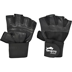 Mens Weight Lifting Gloves with Wrist Wraps Large 1 Each by Spinto USA LLC