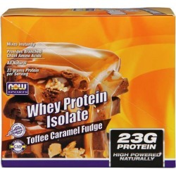 Whey Protein Isolate Toffee Caramel Fudge 1.8 lbs by Now Foods