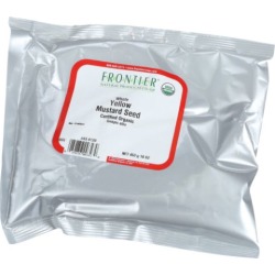 Organic Whole Yellow Mustard Seed 16 Oz by Frontier