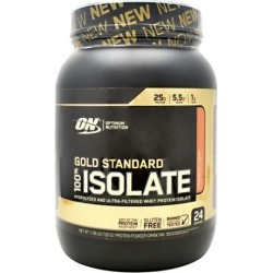 Gold Standard 100% Isolate Strawberry Cream 1.6 lbs by Optimum Nutrition