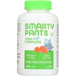 Teen Guy Complete Gummy Vitamins 120 Count by SmartyPants Gummy Vitamins