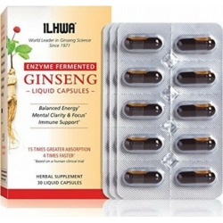 Enzyme Fermented Ginseng 30 Liquid Caps by Il Hwa Korean Ginseng
