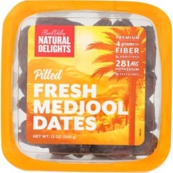 Pitted Medjool Dates 12 Oz by Natural Delights