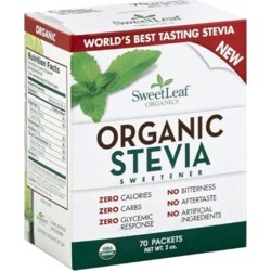 Organic Stevia Sweetener 70 Count by Wisdom Natural