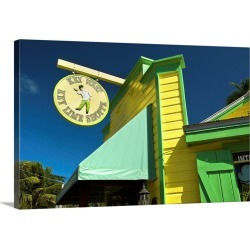 Large Gallery-Wrapped Canvas Wall Art Print 24 x 16 entitled Florida, Key West, Key Lime Shoppe