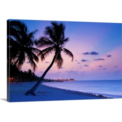 Large Gallery-Wrapped Canvas Wall Art Print 24 x 16 entitled Florida, Florida Keys, Key West, Atlantic ocean, The Smathers...
