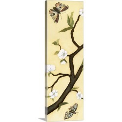 Large Solid-Faced Canvas Print Wall Art Print 16 x 48 entitled Eastern Blossom Triptych I