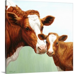 Large Solid-Faced Canvas Print Wall Art Print 20 x 20 entitled Cream and Sugar