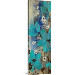 Large Solid-Faced Canvas Print Wall Art Print 16 x 48 entitled Floral Symphony Crop I