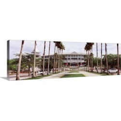 Large Gallery-Wrapped Canvas Wall Art Print 36 x 12 entitled Spring training home of Minnesota Twins, Hammond Stadium, For...