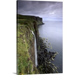 Large Solid-Faced Canvas Print Wall Art Print 20 x 30 entitled Kilt Rock, Trotternish, Isle of Skye, Inner Hebrides, Scotland