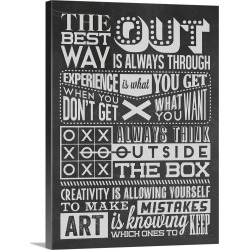 Large Solid-Faced Canvas Print Wall Art Print 30 x 40 entitled Creativity Set Black