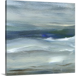 Large Solid-Faced Canvas Print Wall Art Print 20 x 20 entitled Denim Dance II