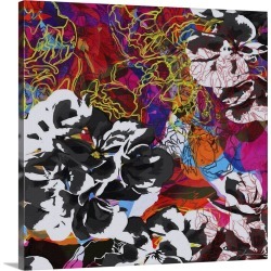 Large Solid-Faced Canvas Print Wall Art Print 20 x 20 entitled Trace Elements IV
