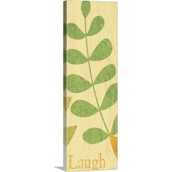 Large Solid-Faced Canvas Print Wall Art Print 16 x 48 entitled Nature Trio - Laugh