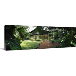 Large Gallery-Wrapped Canvas Wall Art Print 36 x 14 entitled Florida, Key West, Ernest Hemingway House