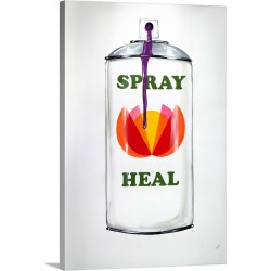 Large Solid-Faced Canvas Print Wall Art Print 20 x 30 entitled Spray Heal