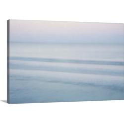 Large Solid-Faced Canvas Print Wall Art Print 30 x 20 entitled Three Waves, Crescent Beach