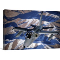 Large Gallery-Wrapped Canvas Wall Art Print 24 x 16 entitled KC10A Extender after refueling over Afghanistan