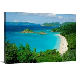 Large Solid-Faced Canvas Print Wall Art Print 36 x 24 entitled Trunk Bay, St. John, U.S. Virgin Islands, Caribbean, West I... found on Bargain Bro from Great Big Canvas for USD $216.59