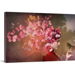Large Gallery-Wrapped Canvas Wall Art Print 24 x 16 entitled Friendship 2