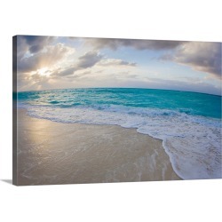 Large Solid-Faced Canvas Print Wall Art Print 30 x 20 entitled Providenciales Island, Turks and Caicos Islands
