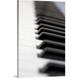 Large Gallery-Wrapped Canvas Wall Art Print 20 x 30 entitled Close Up Of Piano Keyboard