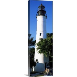 Large Gallery-Wrapped Canvas Wall Art Print 10 x 30 entitled Lighthouse, Key West, Florida