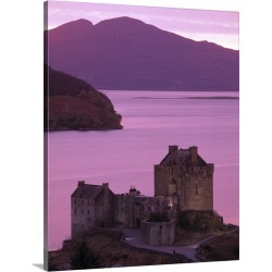 Large Solid-Faced Canvas Print Wall Art Print 24 x 30 entitled Highlands by the Sea in Scotland
