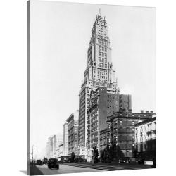 Large Gallery-Wrapped Canvas Wall Art Print 19 x 24 entitled The Ritz Tower on Park Avenue in New York City, 1930