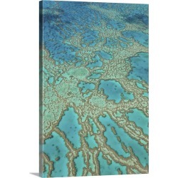 Large Gallery-Wrapped Canvas Wall Art Print 16 x 24 entitled Great Barrier Reef, Queensland, Australia