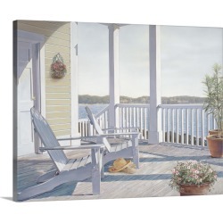 Large Solid-Faced Canvas Print Wall Art Print 30 x 24 entitled Shades of Summer I