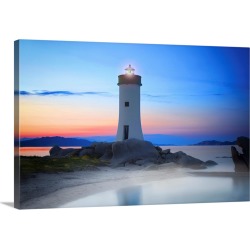 Large Gallery-Wrapped Canvas Wall Art Print 24 x 16 entitled Palau Lighthouse