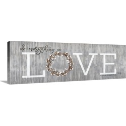 Large Solid-Faced Canvas Print Wall Art Print 60 x 20 entitled Love Do Everything in Love found on Bargain Bro from Great Big Canvas for USD $322.99