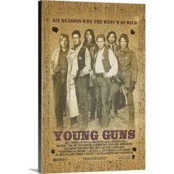 Large Gallery-Wrapped Canvas Wall Art Print 20 x 30 entitled Young Guns (1988)