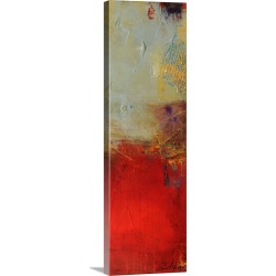 Large Solid-Faced Canvas Print Wall Art Print 12 x 36 entitled Chicago St. Rush II