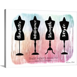 Large Gallery-Wrapped Canvas Wall Art Print 24 x 18 entitled Beauty Is