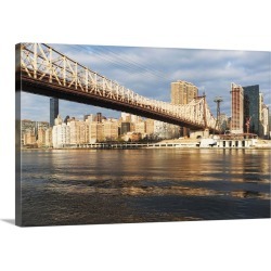 Large Gallery-Wrapped Canvas Wall Art Print 30 x 20 entitled New York State, New York City, View of Manhattan Skyline
