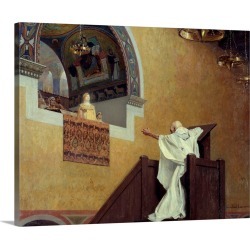 Large Gallery-Wrapped Canvas Wall Art Print 20 x 16 entitled Saint John Chrysostom confronting the Empress Eudoxia by Jean...