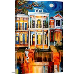 Large Gallery-Wrapped Canvas Wall Art Print 17 x 24 entitled Uptown New Orleans