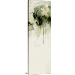 Large Solid-Faced Canvas Print Wall Art Print 16 x 48 entitled Misty Abstract Morning II