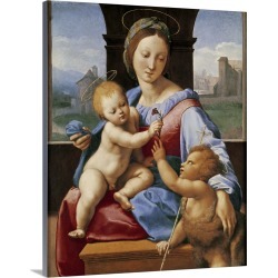 Large Solid-Faced Canvas Print Wall Art Print 24 x 30 entitled The Aldobrandini Madonna or The Garvagh Madonna