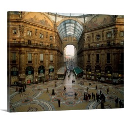 Large Gallery-Wrapped Canvas Wall Art Print 20 x 16 entitled Italy, Milan, Vittorio Emanuele II Gallery