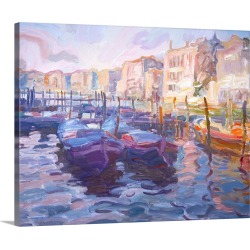 Large Gallery-Wrapped Canvas Wall Art Print 20 x 16 entitled Mercato Pesce di Venezia