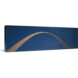 Large Solid-Faced Canvas Print Wall Art Print 48 x 16 entitled St. Louis Arch