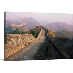 Large Gallery-Wrapped Canvas Wall Art Print 24 x 16 entitled Great Wall of China, near Beijing, China, Asia